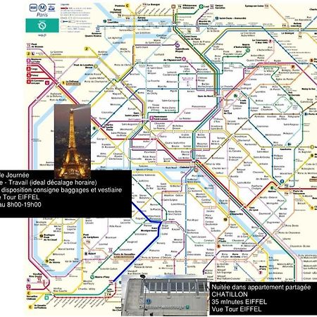 Eiffel Citea Access Dayroom Espace Paris Sans Nuitee Et Chambre Partagee Chatillon Nuitee -- Repos Journee Ou Espace Travail 8-19H Proche Tour Eiffel Ou Usage Bureau A L'Heure En Journee -- Nuitee Chatillon Avenue Paris Exterior photo